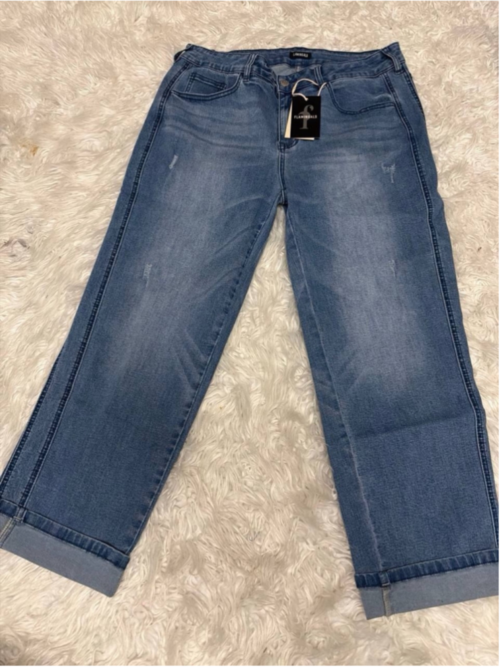 Flamingals Capri Straight Wide Leg Pants XL